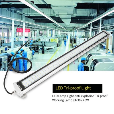 CNC Machine LED Lamp Light Waterproof Tri-proof Working Lamp 24-36V 40W US