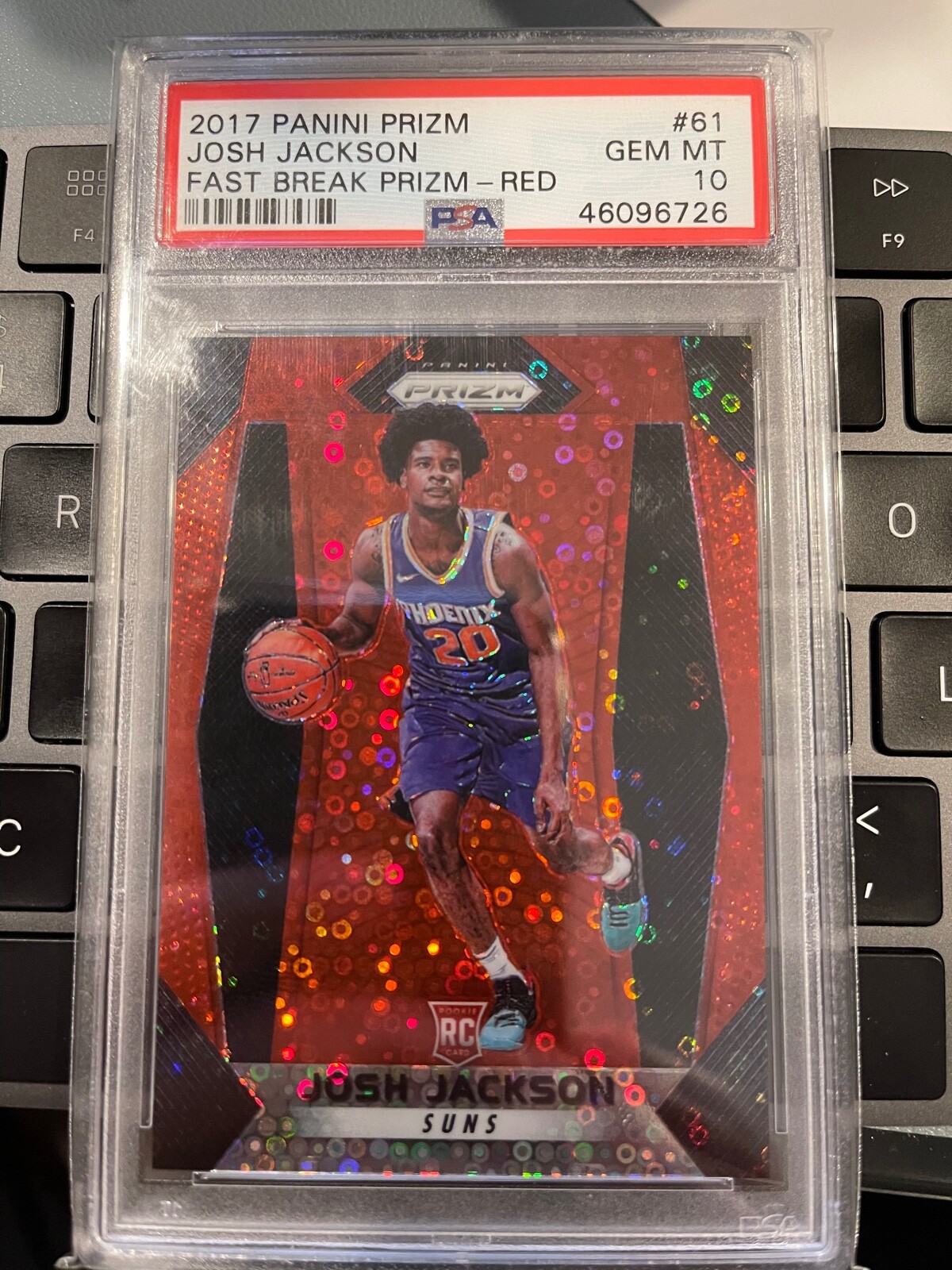Josh Jackson 2017 Panini Prizm Fast Break Red 99/125 PSA 10 GEM MINT  b
