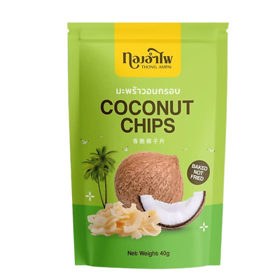 BAKED COCONUT CHIPS   100% Thai Nam Hom Coconut | 40g