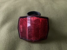 VINTAGE 90s Sate Lite SL 121 Rear MTB Bike Seat Post Mount Reflector Red 27.2mm