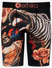 Ethika the Staple 300 Zebras Flowers Colorful Long Boxer Briefs Men's NIP **