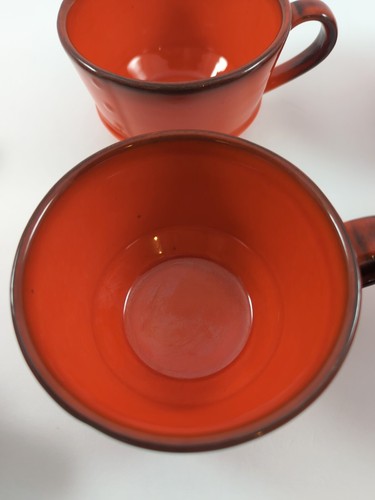 6 Vintage Metlox Coffee Cups Mugs Poppytrail Red Rooster Vernon MCM - Picture 7 of 14