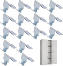 Metal Shelf S Clips 16PCS Cabinet Shelf Supports Compatible Sandusky Adjustable