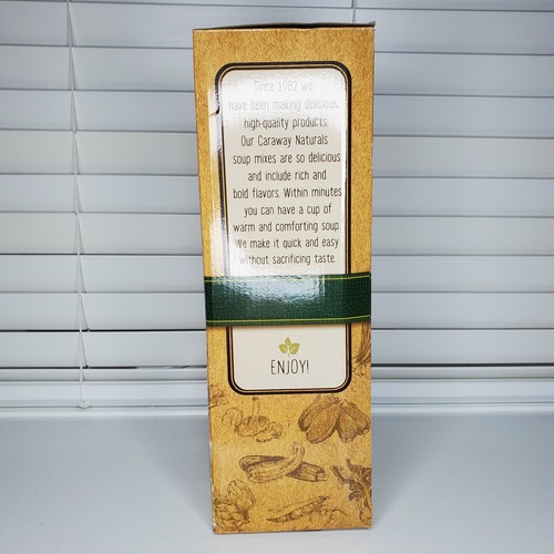 Soup Gift Set Of 4 Ceramic Recipe Mugs And Soup Caraway Naturals Open Box - Picture 4 of 24