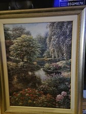 Longmedow Pond  Rare Canvas Print Henry Peeters 40.5 