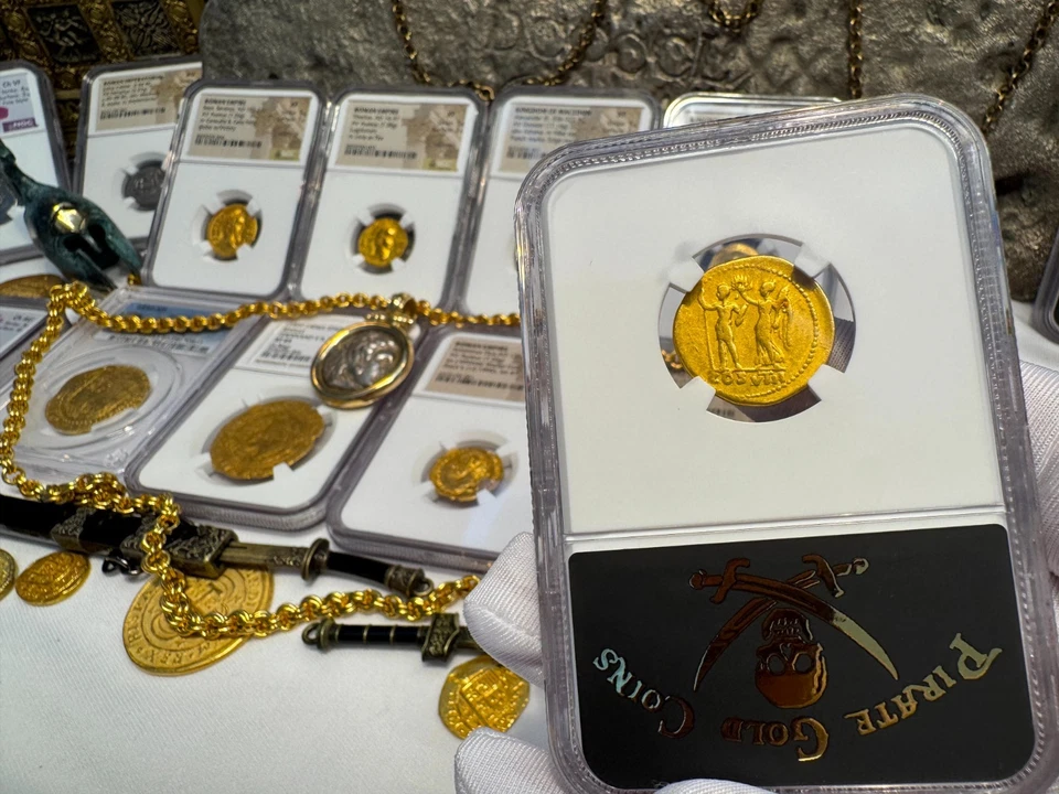 IMPERIO ROMANO "VESPASIANO" NGC CH F AUREUS 69AD MONEDAS DE ORO ANTIGUAS CÉSAR AUGUSTO Foto 4 de 4