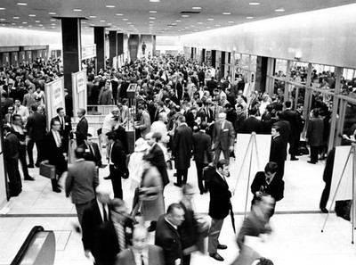 Computer exhibition is held John B Hynes Memorial Auditorium 1969 Old Photo