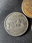 Colorized State Quarters 25C P/D Business Strike Lot: 2000 SC, 2000 VA, 2005 MN — photo 2