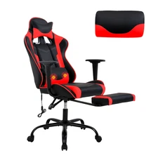Gaming Chair Racing Office Chair Ergonomic Desk Chair Massage PU Leather Recline