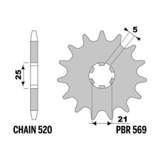 Yamaha YFZ350 Banshee 1989-2006 PBR Z10 Teeth Stepping Sprocket 520
