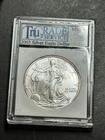 2003 American Silver Eagle BU Graded Tru Grade Service Cool Old Holder (Slab1488