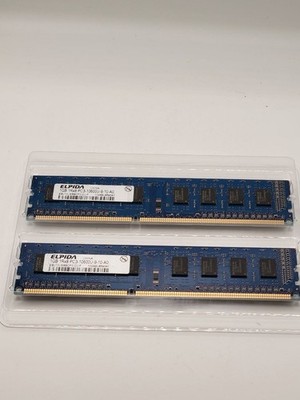Elpida 2GB (2x1GB) DDR3 1333MHz PC3-10600U Desktop RAM Memory Modules DIMM