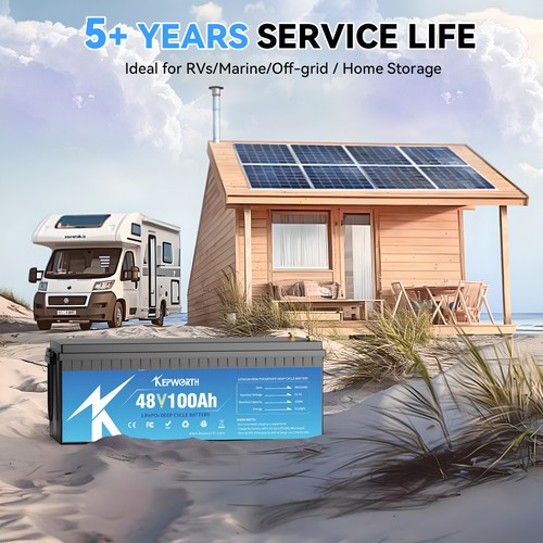 12V 24V 36V 48V 100Ah 120Ah 150AH 300Ah LiFePO4 Lithium Batterie BMS Solar RV - Bild 193 von 206