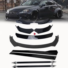 Front Bumper Spoiler Splitter Body Kit Glossy Black For Lexus Is250 Is350 Is300 Front Bumper Spoiler Splitter Body Kit Glossy Black For Lexus Is250 Is350 Is300