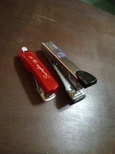 Vintage Small Size Hand Staplers Lot Of 2 Swingline Tot 50 And NO10 USA Works