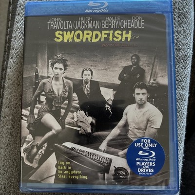 Swordfish (Blu-ray, 2001) John Travolta Halle Barry Hugh Jackman NEW