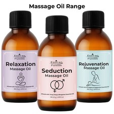 Massage oil 250ml, Seduction, Relaxation, Rejuvenation, with essential oil, Pure