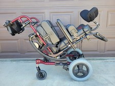 Quickie Iris Tilt in Space Wheelchair 14" X 14"  Used 14" X 14"  