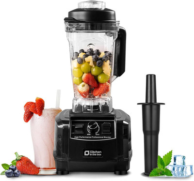 Kitchen in the Box Hochleistungs-Kannenmixer, 2 l großes Fassungsvermögen schwarz