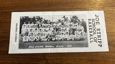 RARE 1938 JOE STRIPP Signed SCHOOL OF BASEBALL Program TINKER / MEDWICK