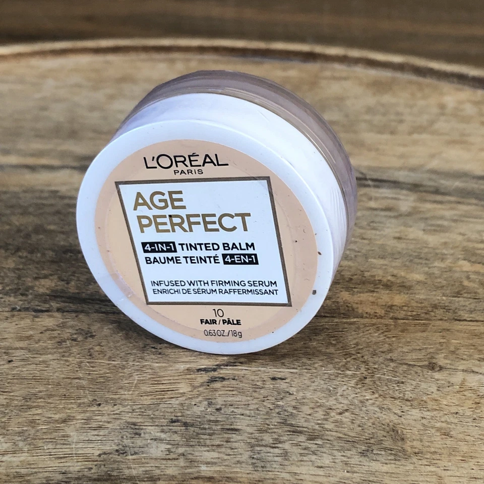 Loreal Paris Age Perfect 4-in-1 Tinted Balm # 10 FAIR  - NEW & SEALED - VHTF - Image 2 of 4
