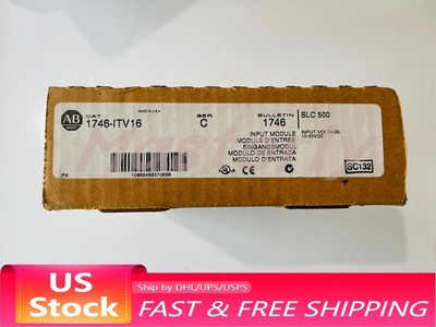 New Sealed AB 1746-ITV16 SER C SLC 16 POINT DIGITAL INPUT MODULE In Stock