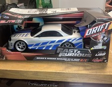 Fast & Furious RC Car Drift Set JDM NISSAN SKYLINE GT-R BNR34 Damage Box
