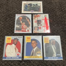 NBA Hoops 1990 Basketball Card Lot Pippen Simmons Jackson Scott Lottery Pick