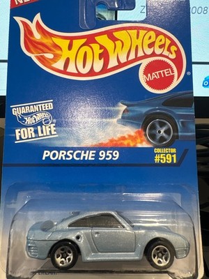 1995 Hot Wheels Mainline #591 Porsche 959 Lite Blue NEW + FAST SHIPPING