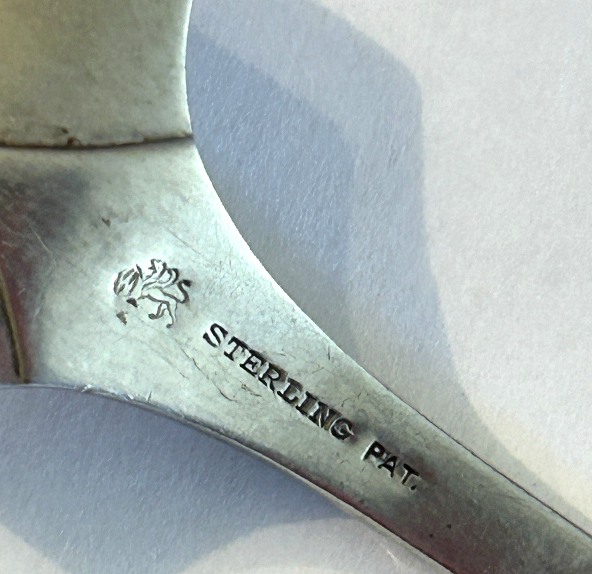 Whiting Mfg King Albert Sterling Silver Dessert Salad Fork 1919