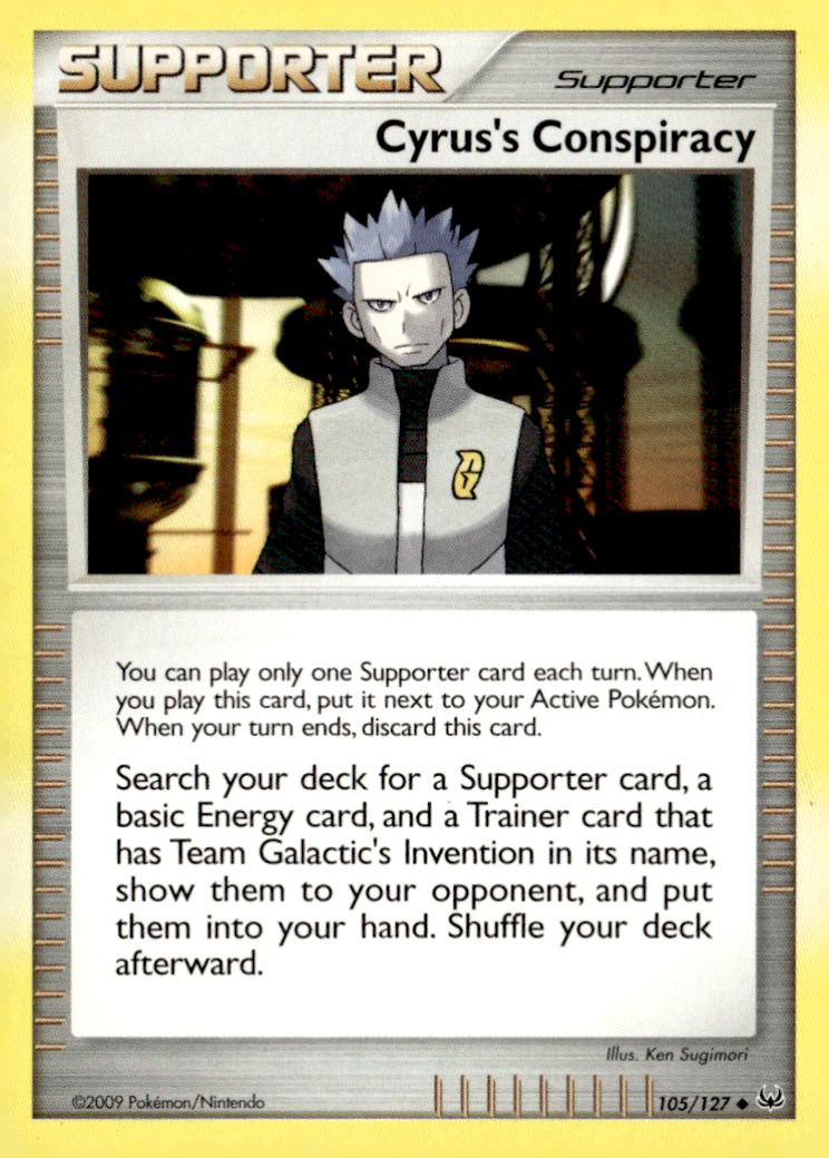 Cyrus's Conspiracy Uncommon Platinum 105/127 Pokémon TCG