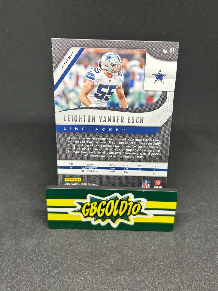 2019 Panini Prizm - Leighton Vander Esch #41 Retail Blue SSP - Image 2 of 2
