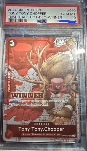 Tony Tony.Chopper (Winner Pack 2024 Oct.-Dec.) OP04-010 One Piece Promo PSA 10