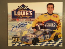 SIGNED Auto NASCAR Team Lowe’s #11 Brett Bodine Hero Card