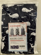 UHINOOS Nursing Cover for Mom Breastfeeding, Baby Privacy Cover Up Whale Only 
