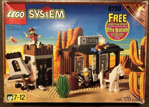LEGO Sheriff's Lock-Up 6755 Wild West Set 170 Pieces Ages 7-12 Boxed