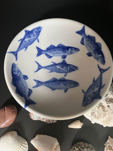 Piatto portagioie Chatham ceramica gres merluzzo di mare pesce spiaggia - Foto 2 di 13