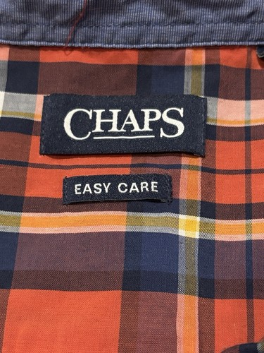 Chaps Men Multicolor Long Sleeve Button Down Plaid Shirt Size XLarge - Bild 3 von 7