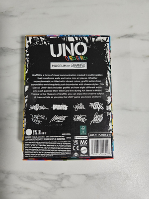 NEW Sealed MATTEL CREATIONS Museum Of Graffiti X Uno Card Deck