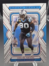 Julius Peppers National Treasures Jersey Number Match 61/90 - Panthers