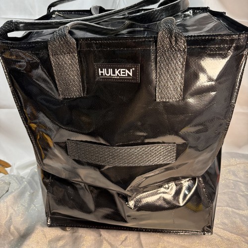 Hulken Bag Black Shopping Rolling Wheels Trolley Tote Near Mint Medium