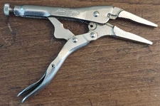 Vintage Vise Grip 4LN Needle Nose Locking Plier Petersen Dewitt Made in USA