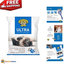 Ultra Unscented Clumping Clay Cat Litter - 18 lb Bag for Easy Maintenance 1.37 per pound