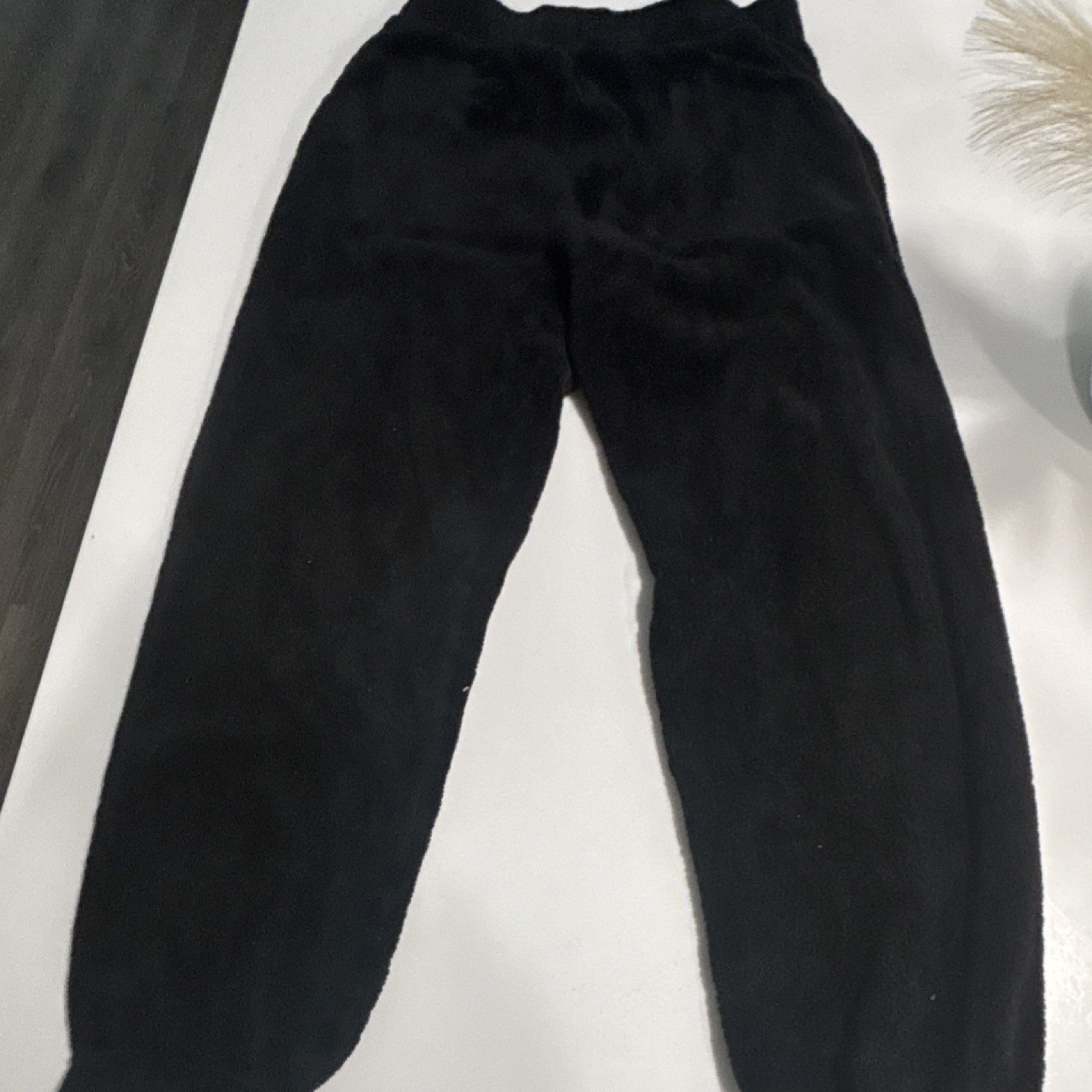 REE HAVEN Black Men's Pants Solid Regular Fit Drawstring Polyester Size L