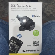 Scosche BTFREQ Wireless Hands-Free Car Kit 2 USB Charging Ports 