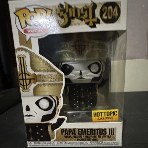 Funko Pop Rocks Ghost Papa Emeritus III #204 – Hot Topic Exclusive Vinyl Figure