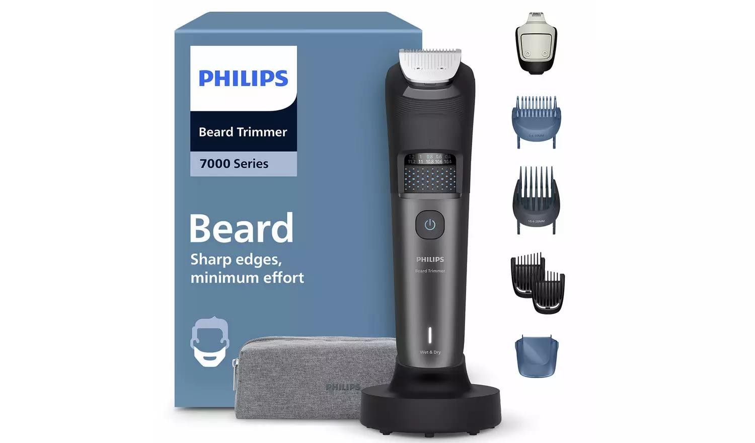 Philips Beard Trimmer 7000 Series Self-Sharpening BeardSense BT7665/15