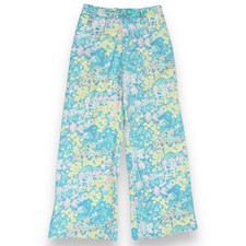 Vintage 1970s Womens David Hober Co x Monika Tilley Pastel Floral Pants 26" / XS