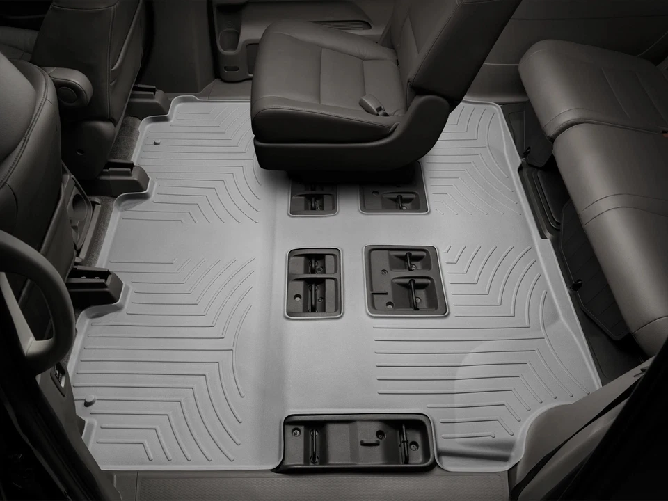 WeatherTech FloorLiner for 2011-2017 Honda Odyssey - 2nd/3rd Row, Grey - Image 2 of 4