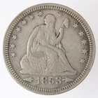 1853 Seated Liberty Quarter Arrows & Rays (B3293)